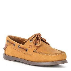 NEW Johnston and Murphy BK Zeke Boy’s Leather Boat Shoe Sperry